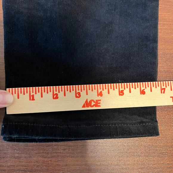 J. Jill Pull On Black Corduroy Velvet Pants Medium Petite MP Stretch Elastic - Picture 11 of 12